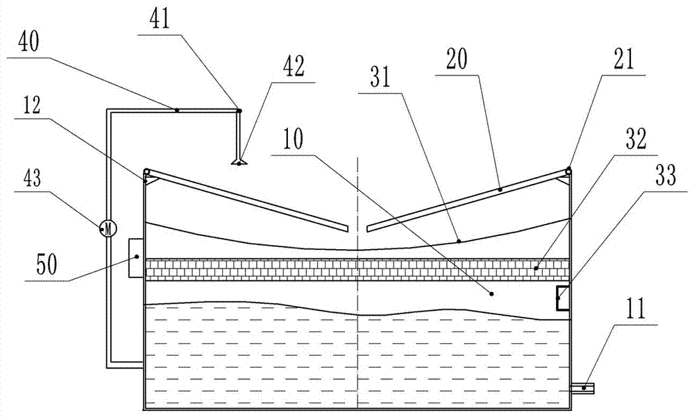 Solar water storage water purification device