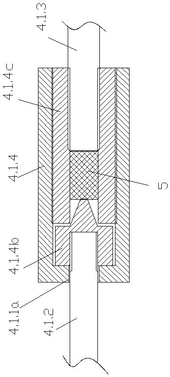 Flow guide cover internal support mounting structure for wind turbine generator unit