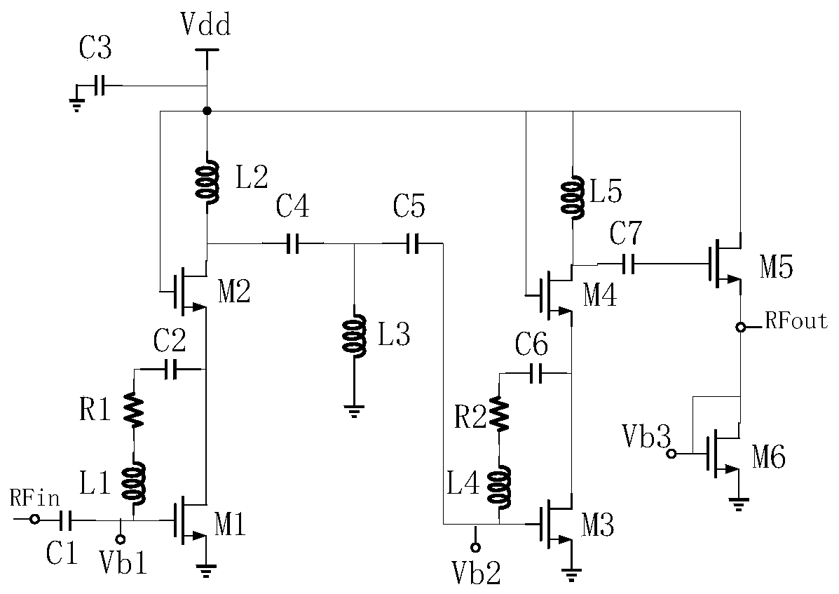 Ultra-wideband low-noise amplifier based on improved impedance matching network