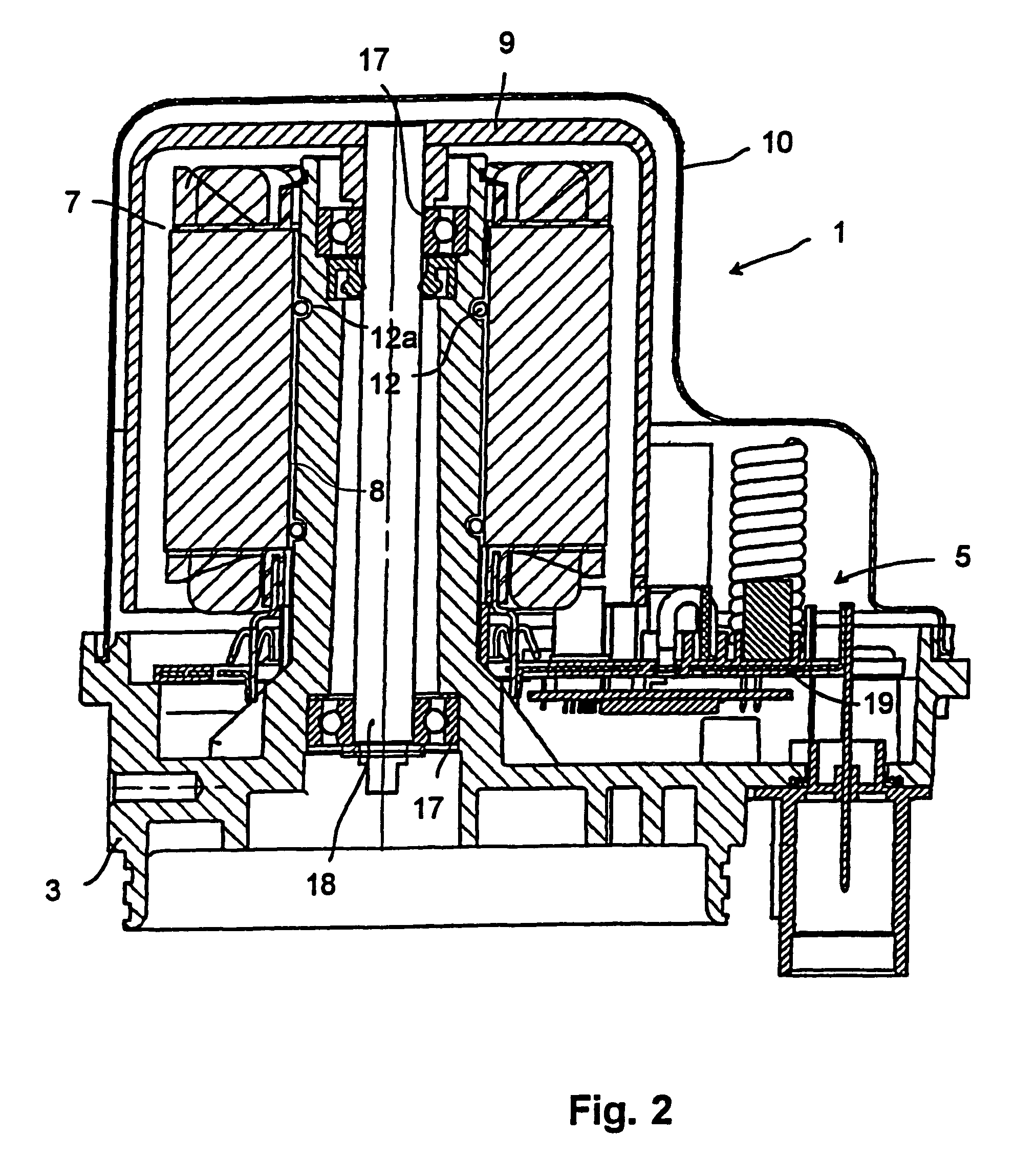 Electromotive drive system for use with a pump of a power-assisted steering system in a motor vehicle