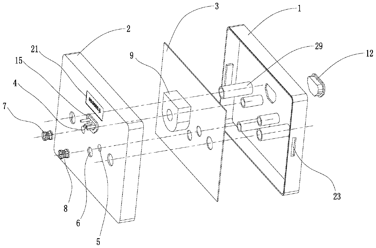 Power battery plug-in ammeter and its electric energy measurement method in electric vehicle battery exchange mode