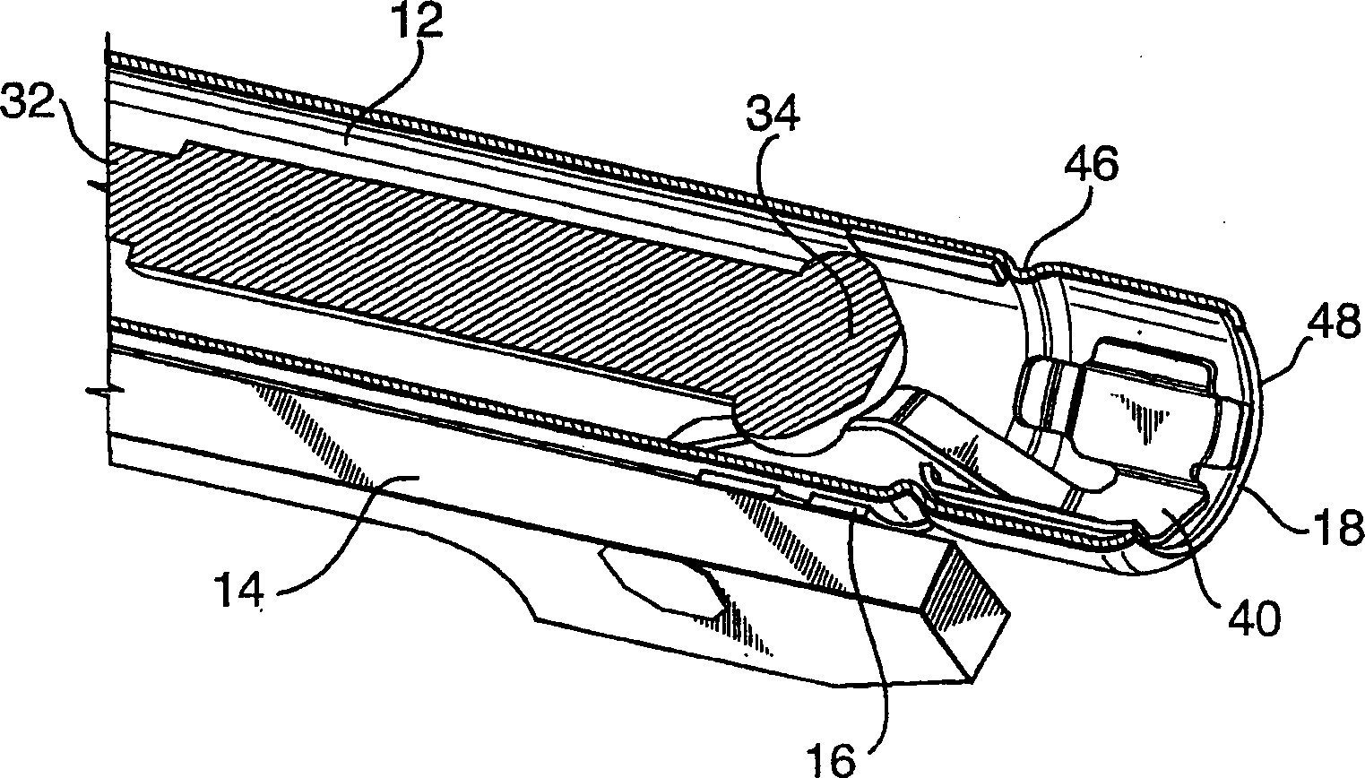 Combination of tube assembly and clip for wireless antenna grounding