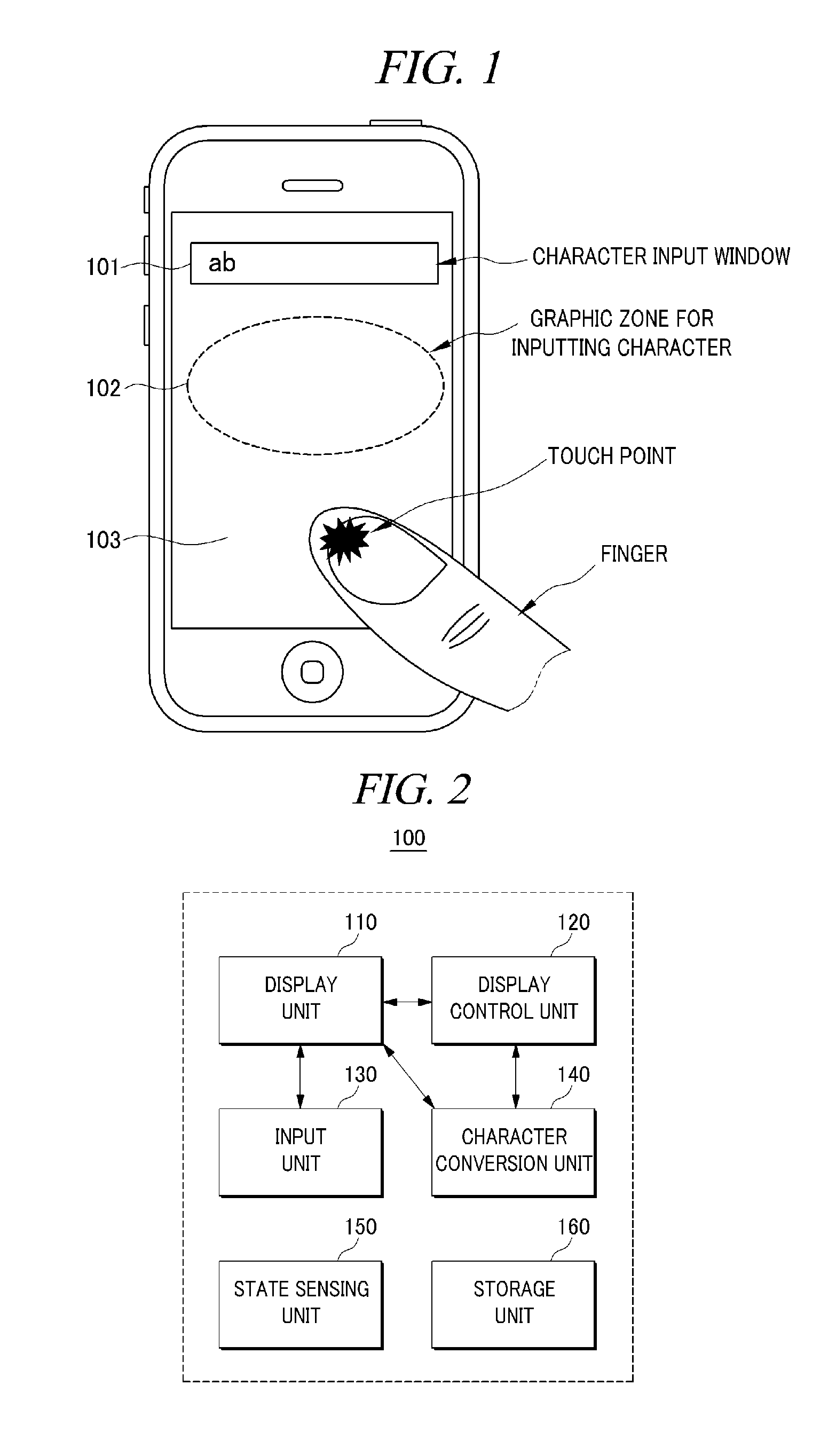 Written character inputting device and method