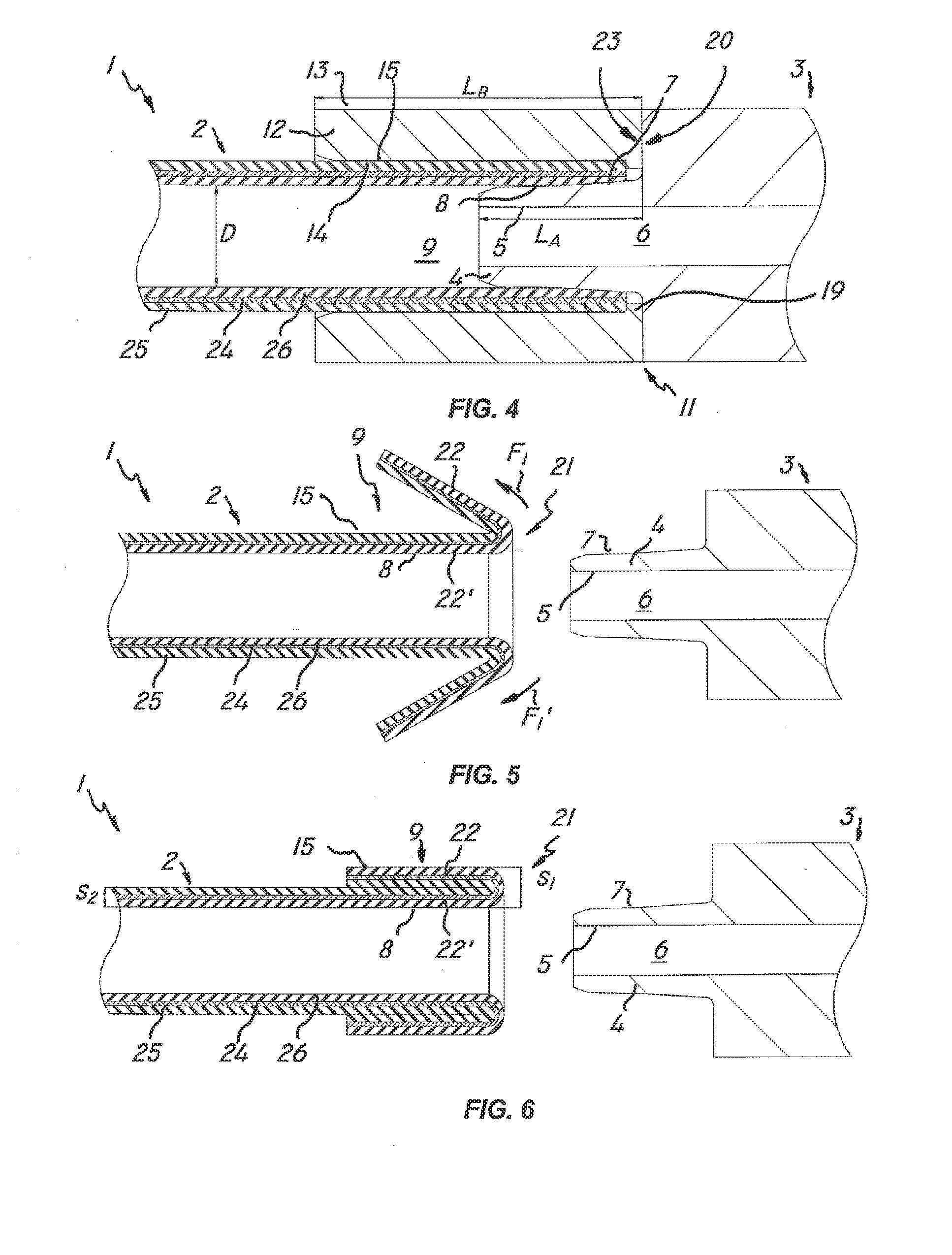 Integral pipe and fitting assembly of polymer material, and method of making same
