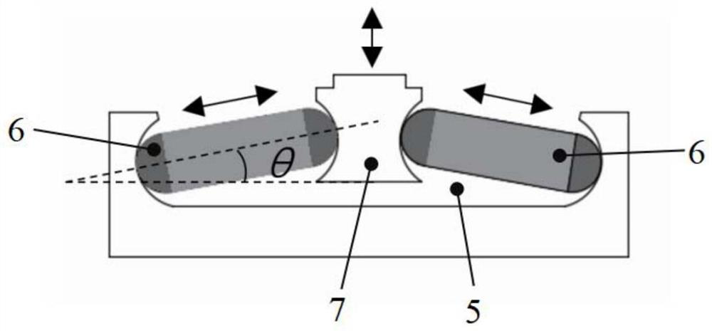 Two-dimensional piezoelectric driving platform for suppressing orthogonal disturbance