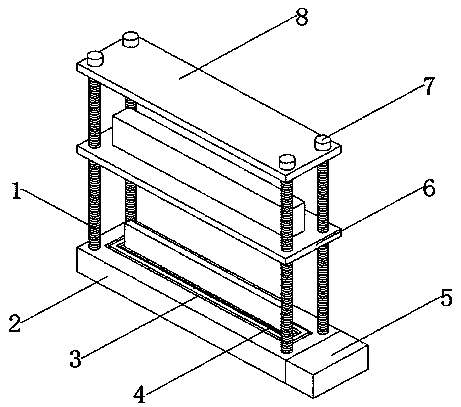 A memory strip mounting structure for automatic lifting and lowering seals