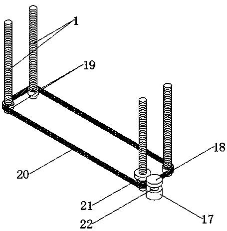 A memory strip mounting structure for automatic lifting and lowering seals