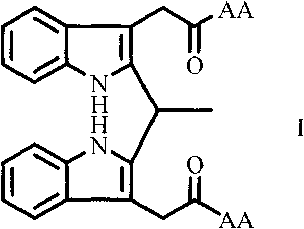 Bi[indole-3-yl-acetylamino acid] connected by ethyl, preparation method, antithrombotic function, and applications thereof