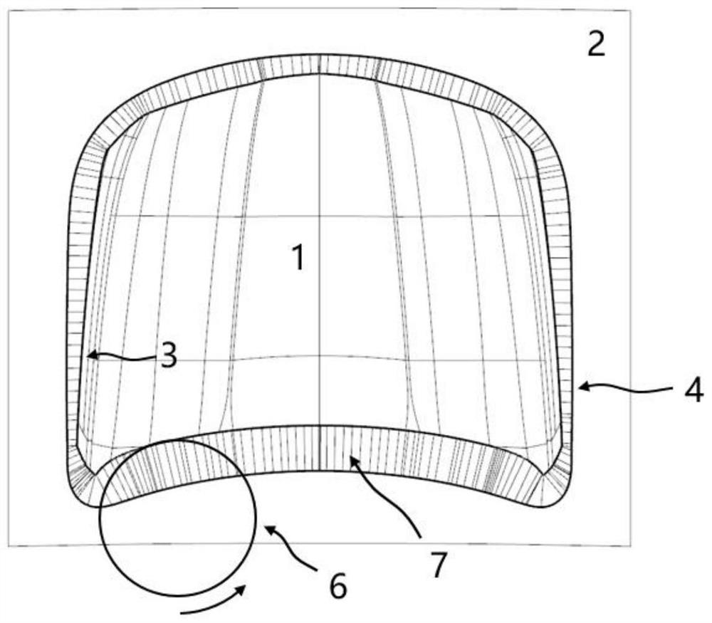 A Method for Automatic Arrangement of Section Lines of Process Supplementary Surface