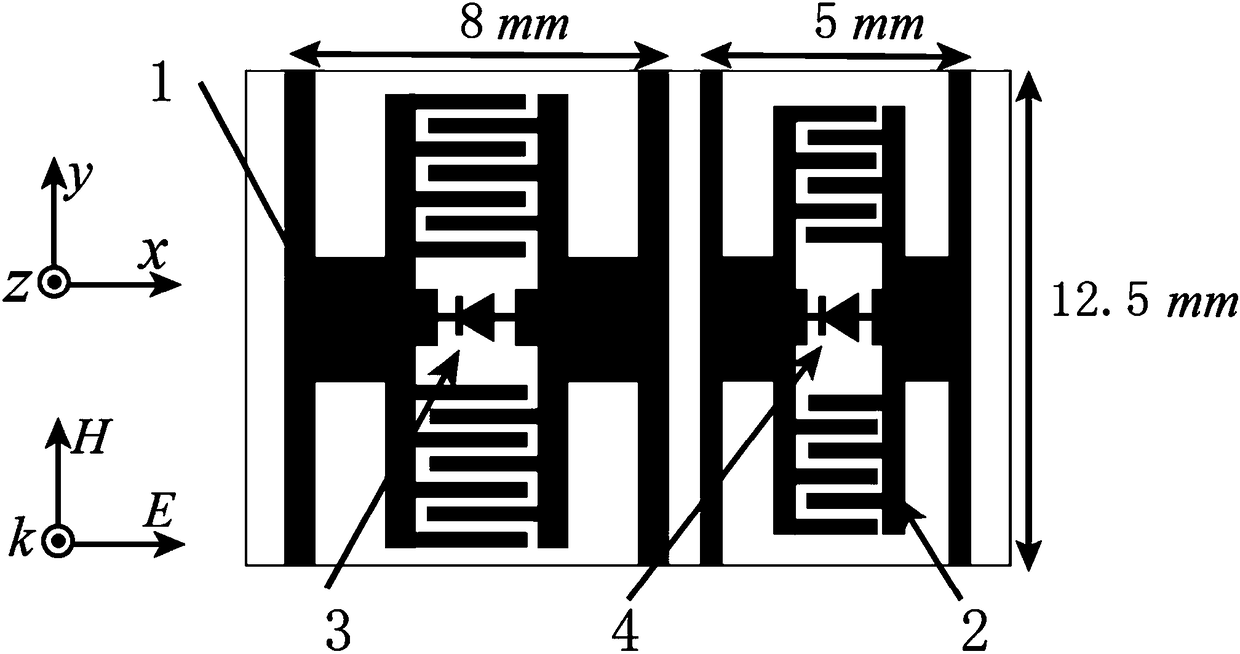 Dual-frequency diffraction antenna capable of independently scanning beams
