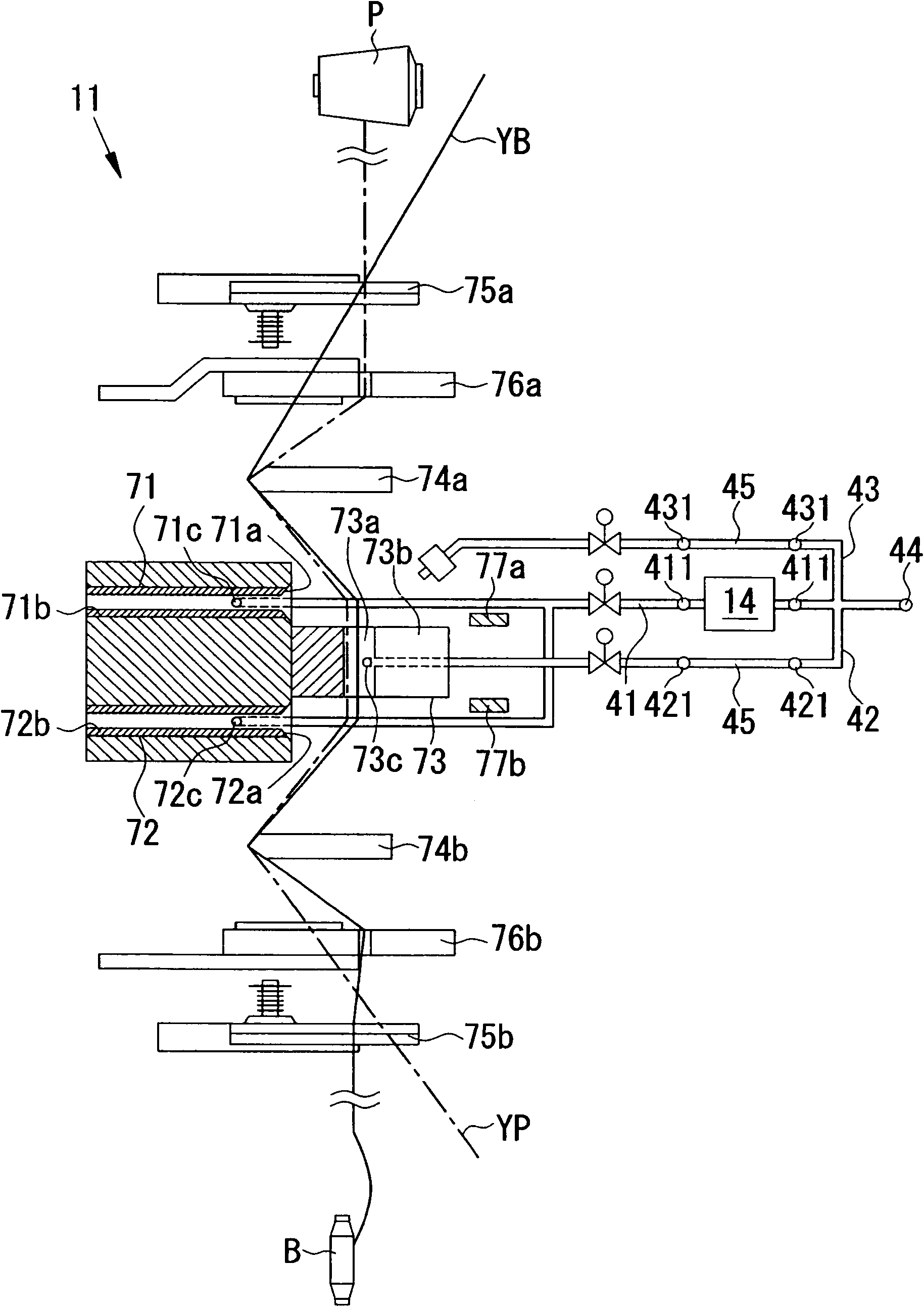 Yarn splicing device and textile machine equipped with the same