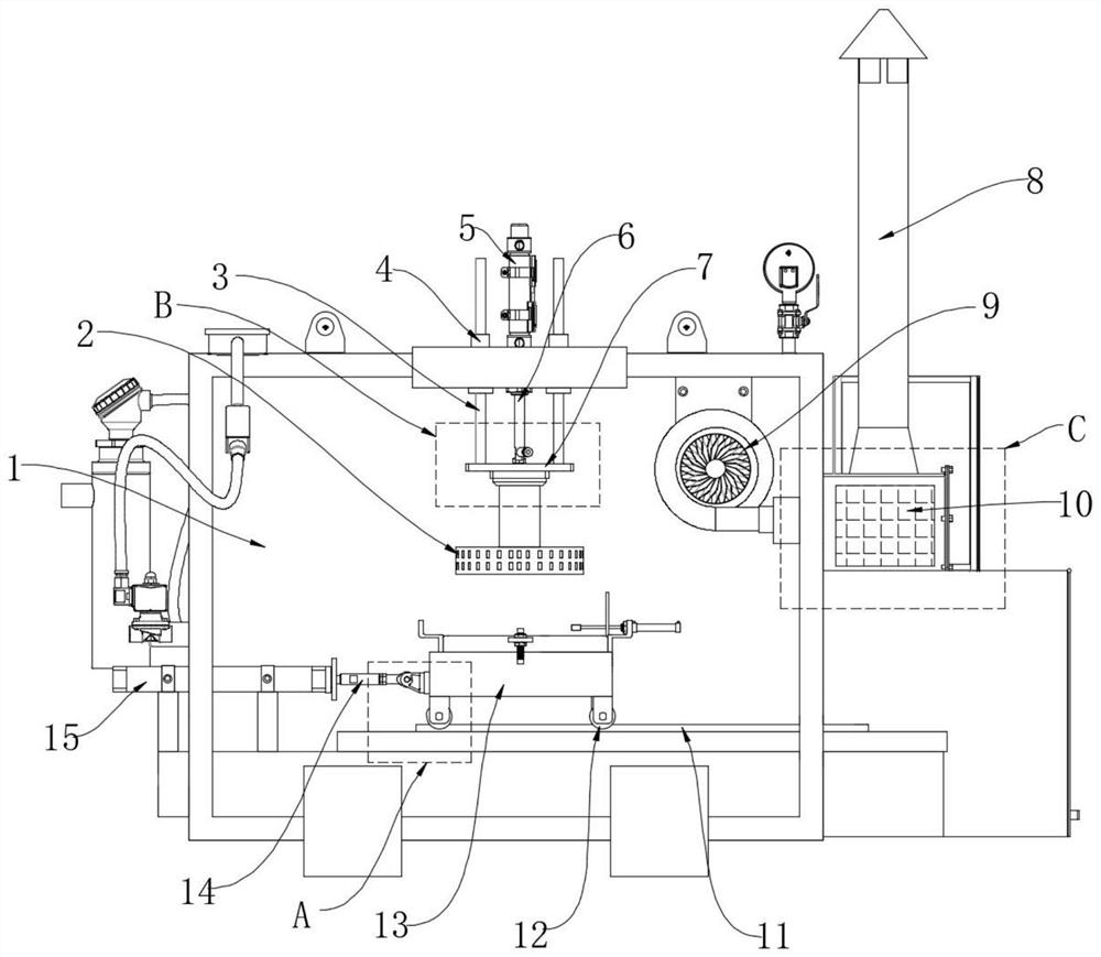 Device for laminating outer layer copper on multi-layer circuit board