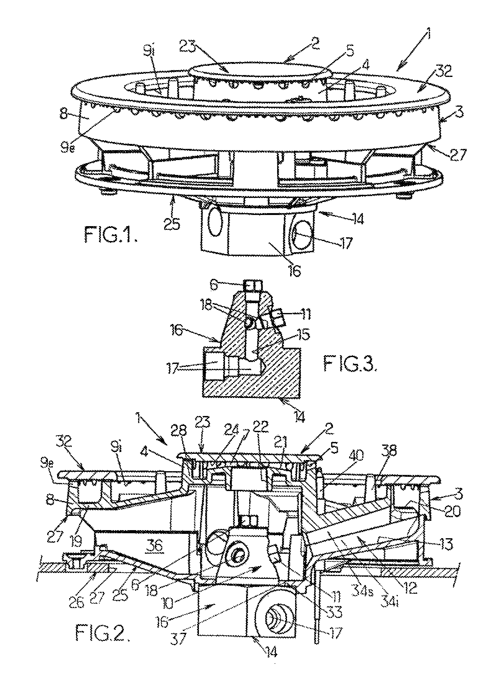 Gas burner with multiple concentric flame rings