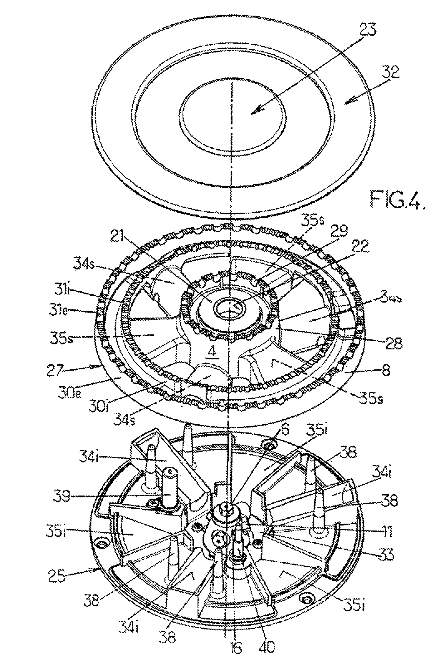Gas burner with multiple concentric flame rings