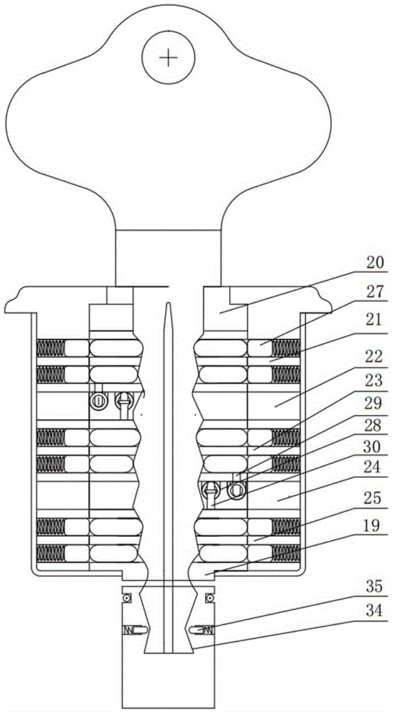 Anti-theft padlock and key assembly