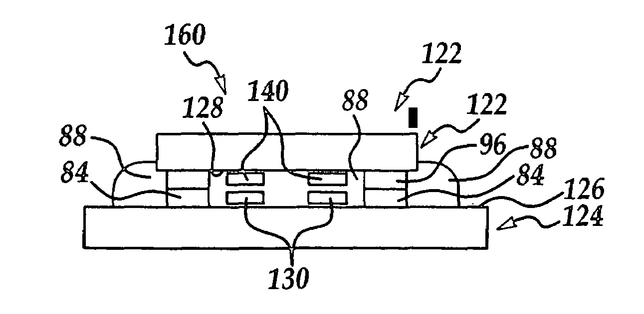 Method for bonding IC chips to substrates incorporating dummy bumps and non-conductive adhesive