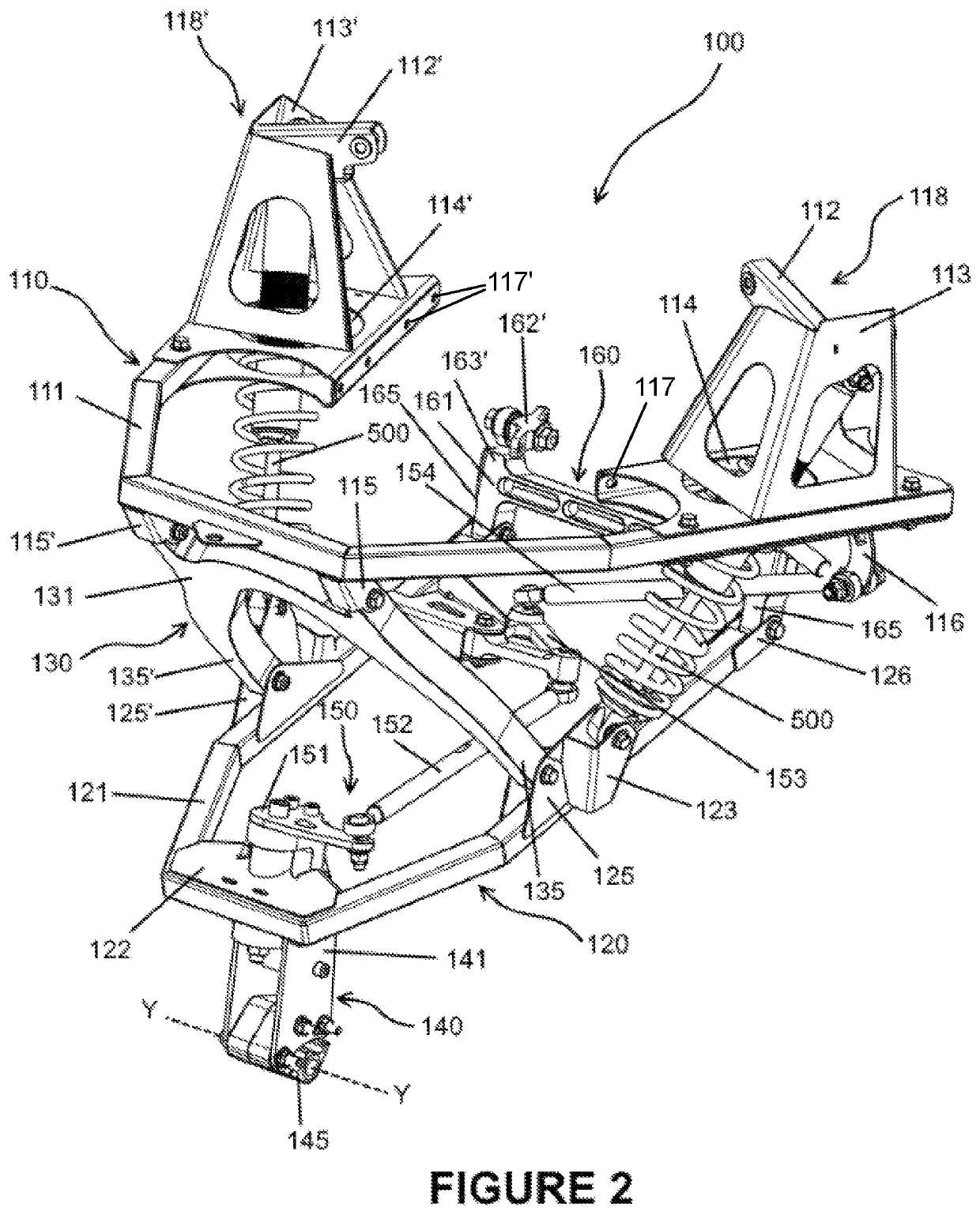 Front ski suspension system for a snowmobile and method for installing the same