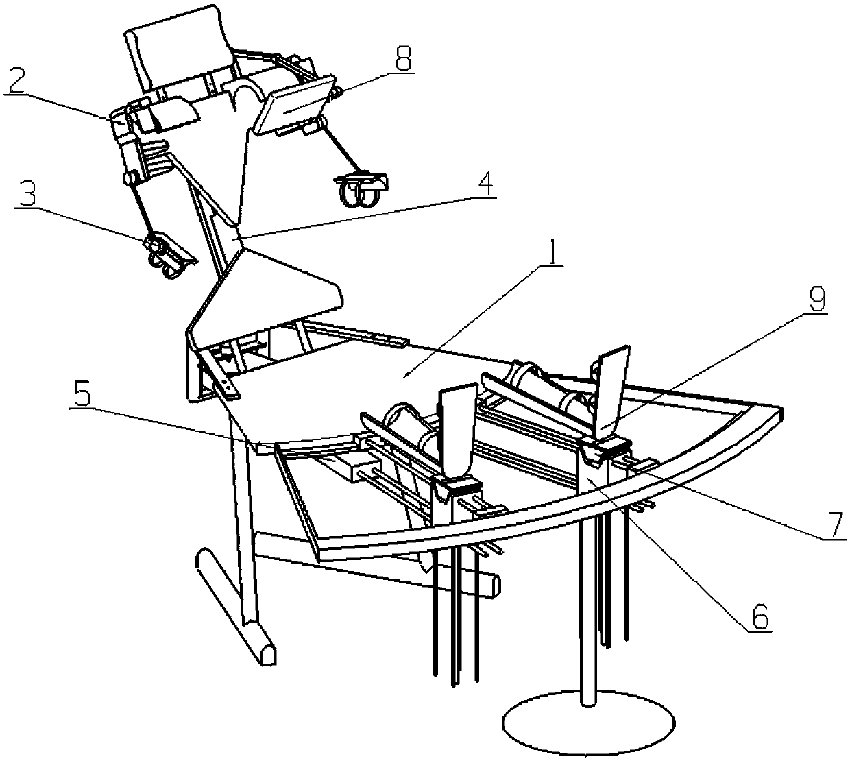 Hemiplegia rehabilitation training instrument