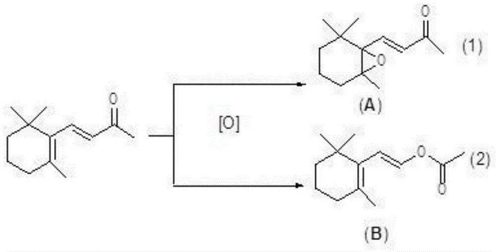 Production method of beta-ionone epoxide