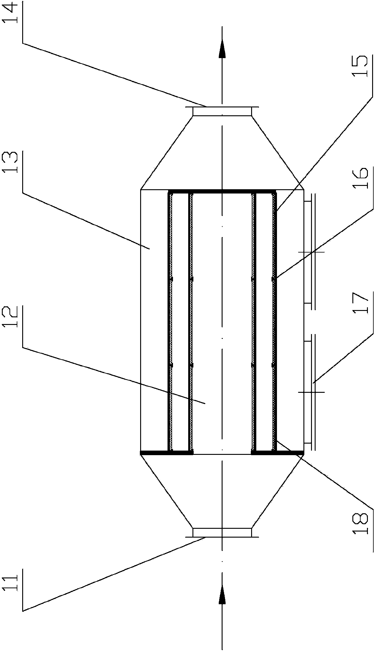 Spray paint organic solvent waste gas purifying device and solvent recycling method