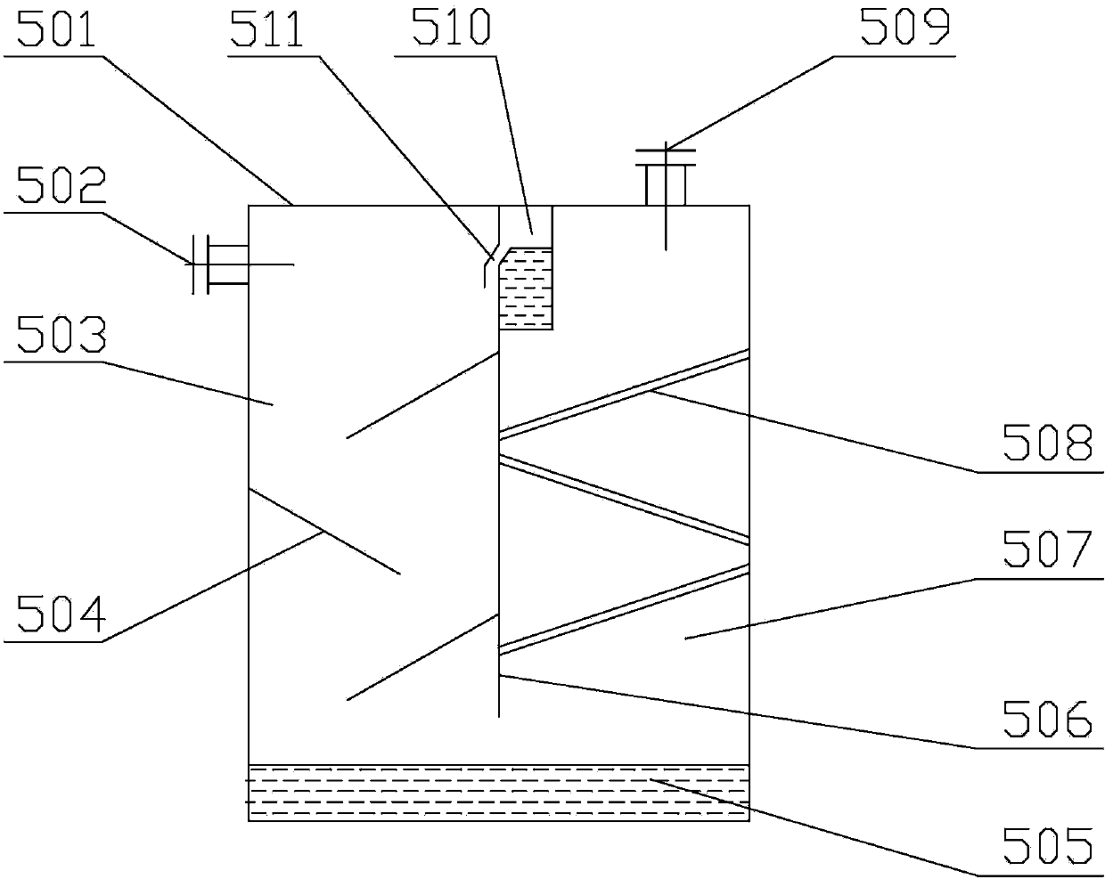 Spray paint organic solvent waste gas purifying device and solvent recycling method