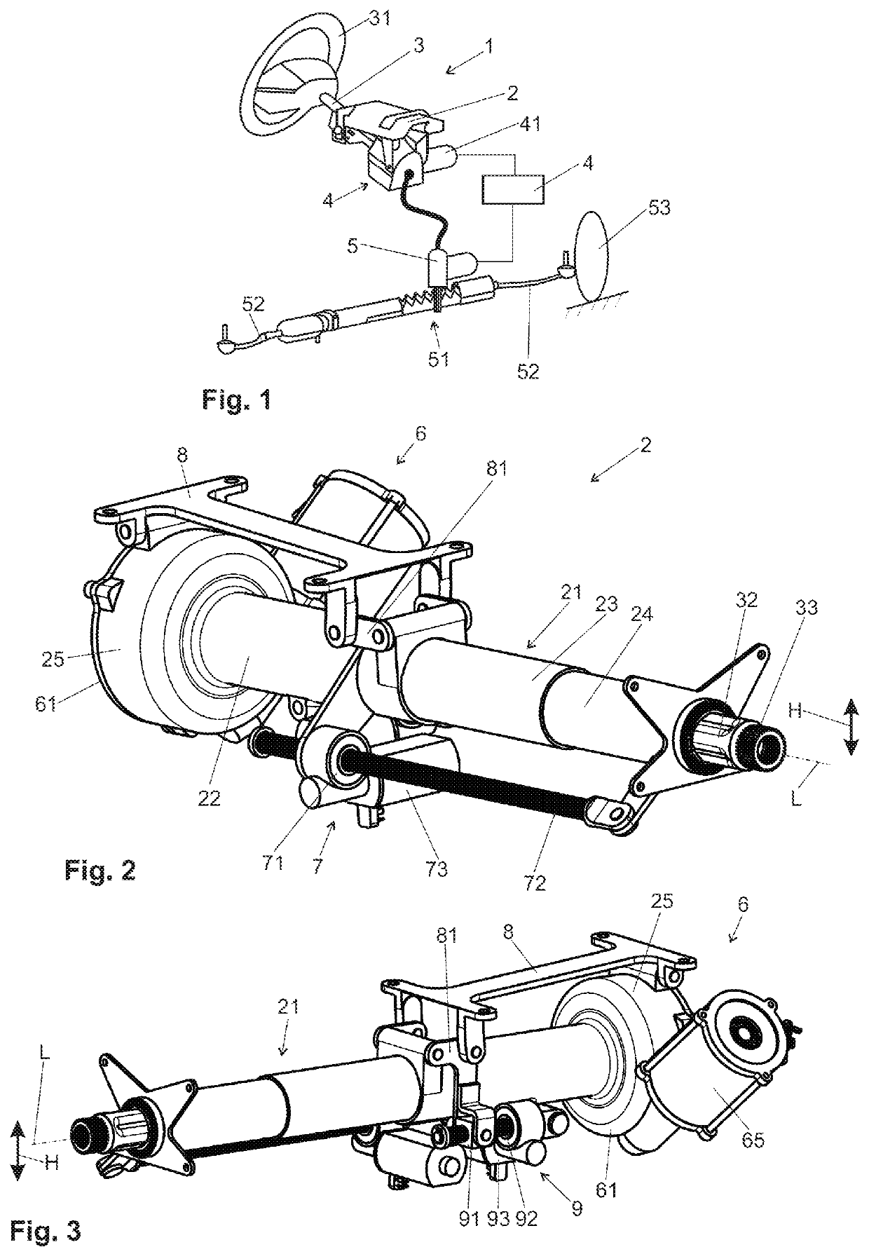 Steering column for a steer-by-wire steering system for a motor vehicle