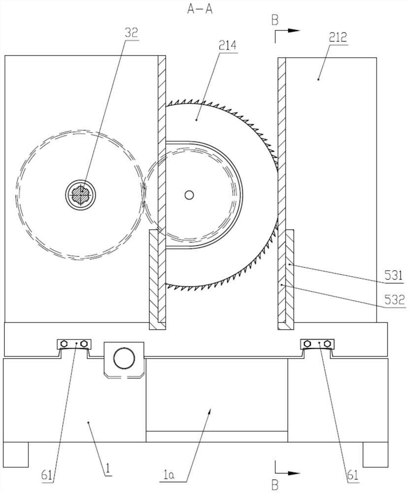 Grass and tree crushing and cutting device