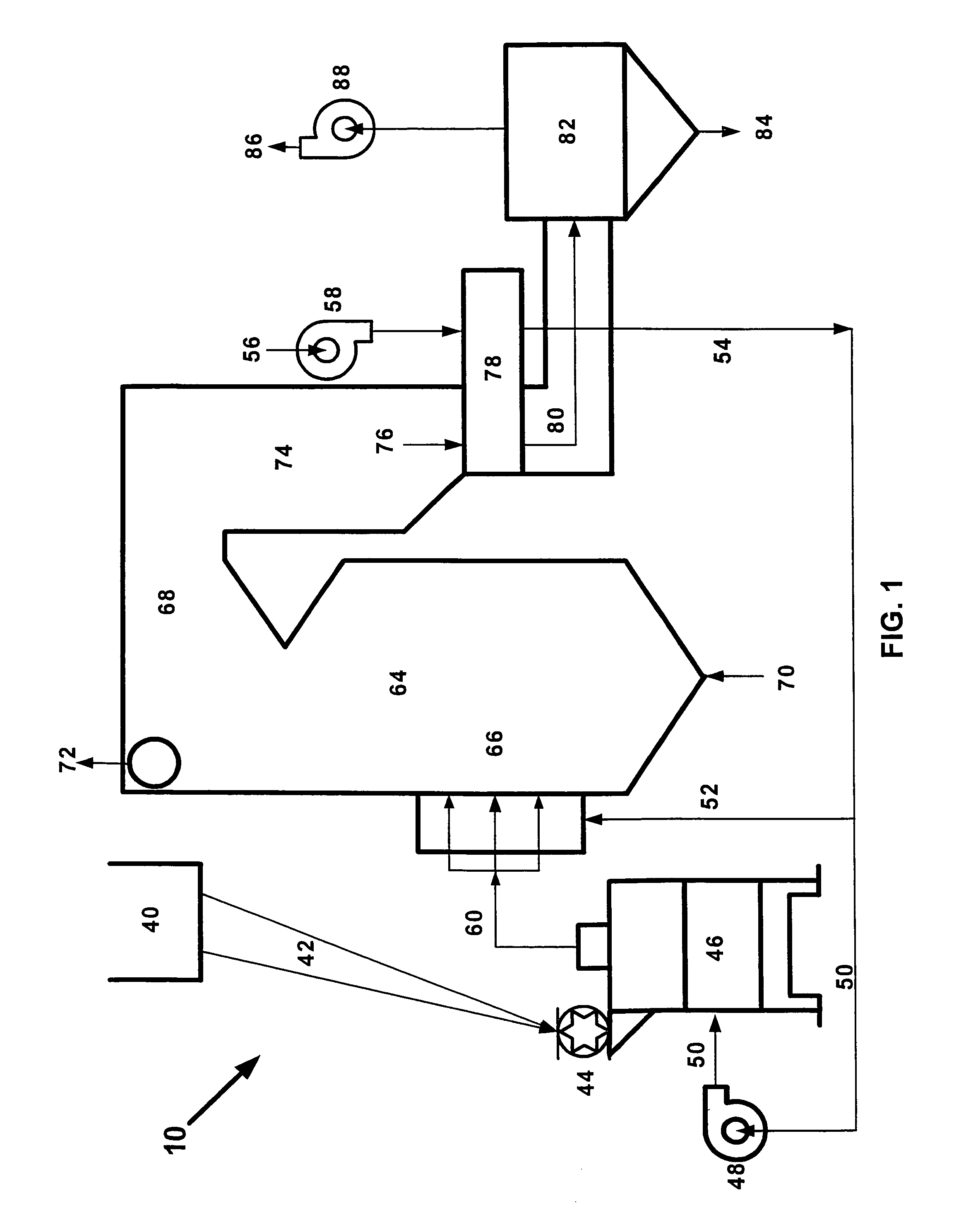 Coal treatment process for a coal-fired power plant