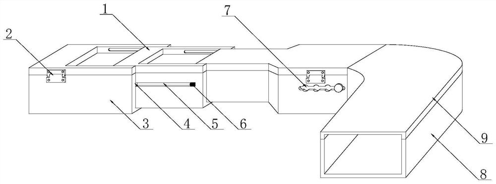 Bidirectional telescopic cable bridge and use method thereof