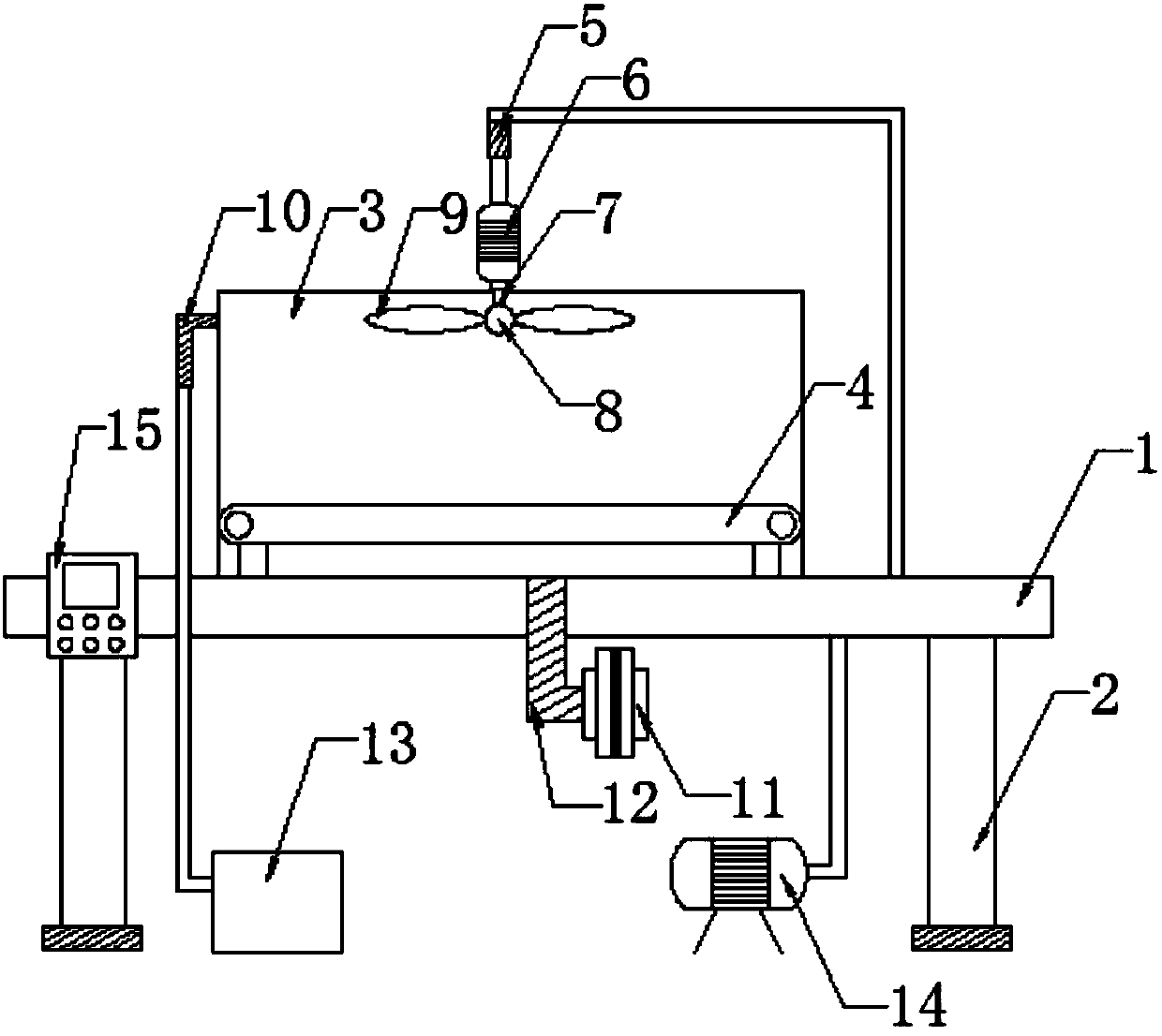 Automatic textile processing drying device