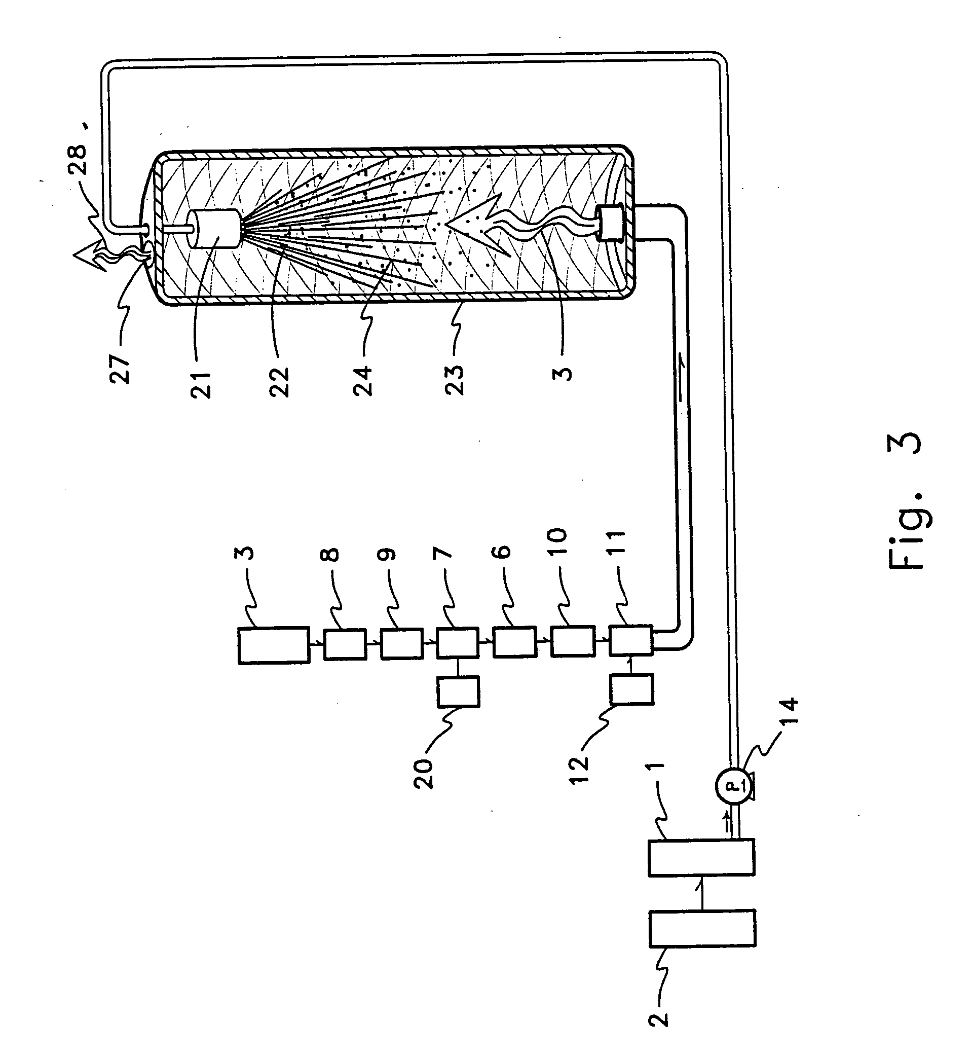Method of reducing materials contained in juice
