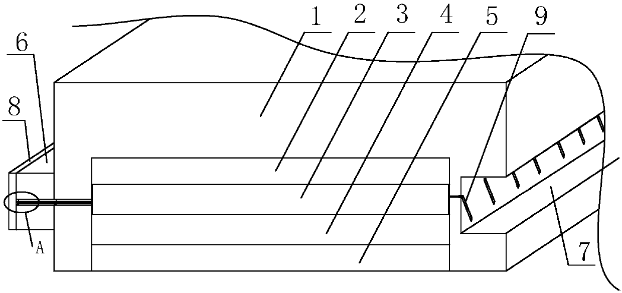 Anti-deformation-type multi-layer wood composite structure with heating function