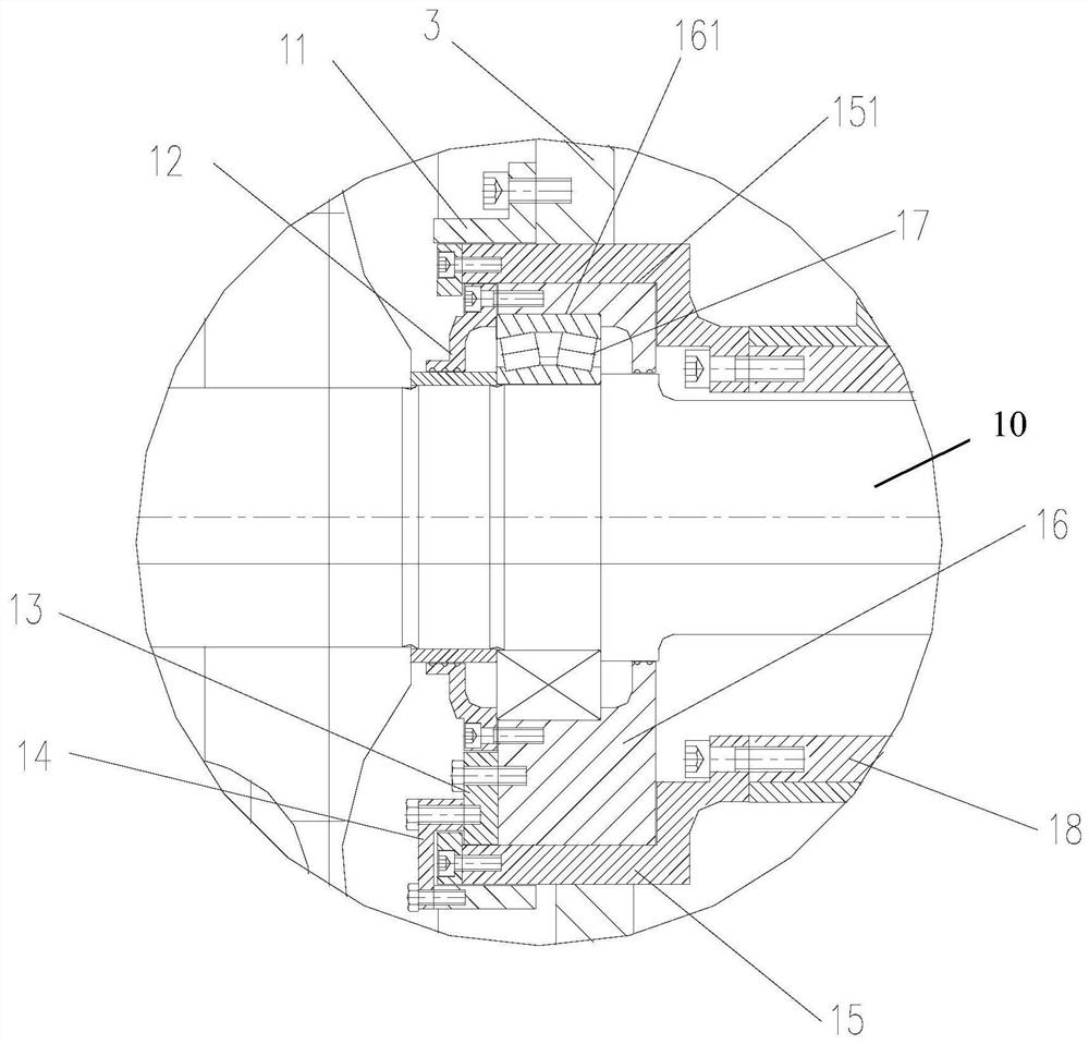 A rack wheel height adjustment mechanism and a rack wheel drive device