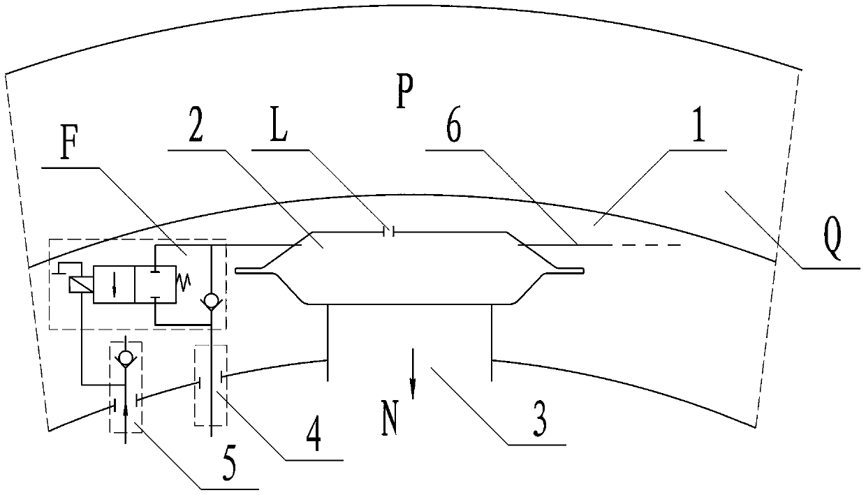 Tire burst simulation rim and tire burst simulation method