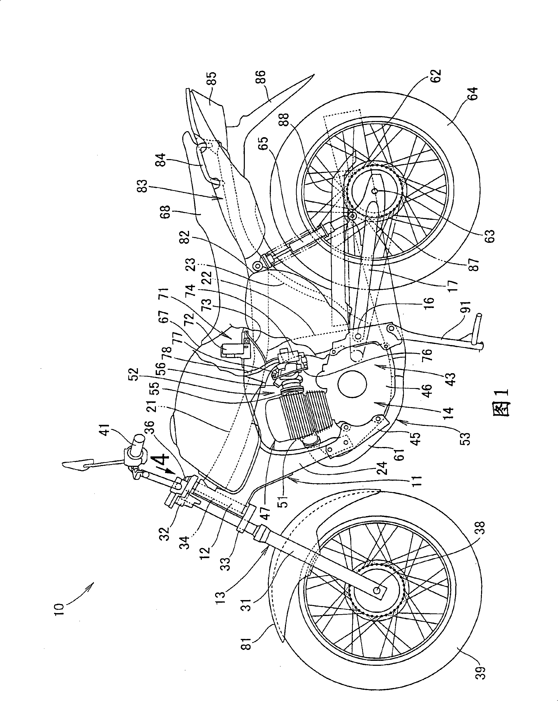 Fastening connection structure of vehicle steering rod