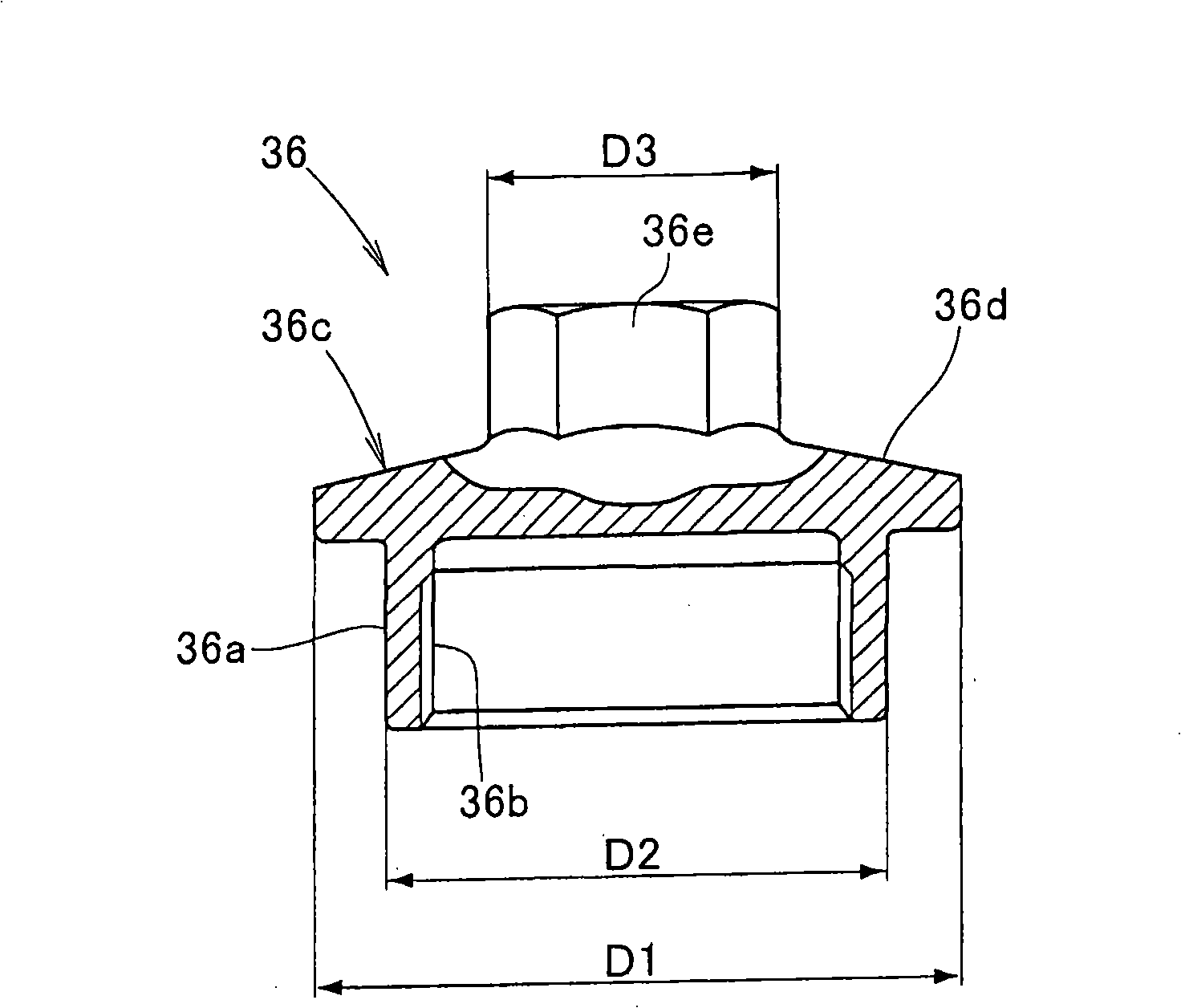 Fastening connection structure of vehicle steering rod