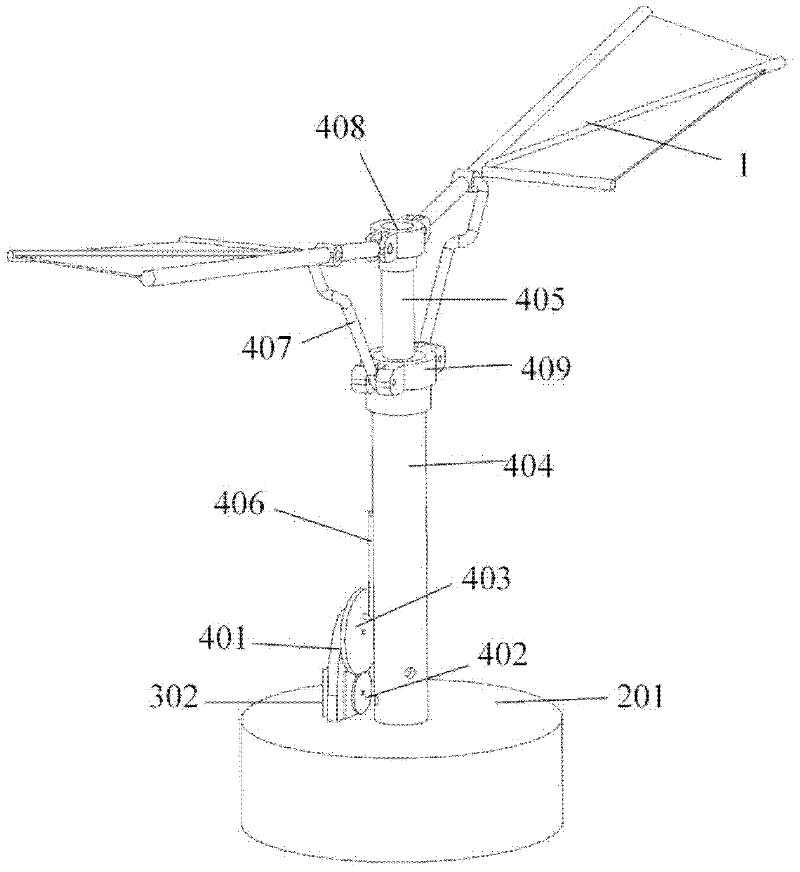 Micromechanical controllable flapping rotary wing aircraft and manufacturing method as well as control method thereof