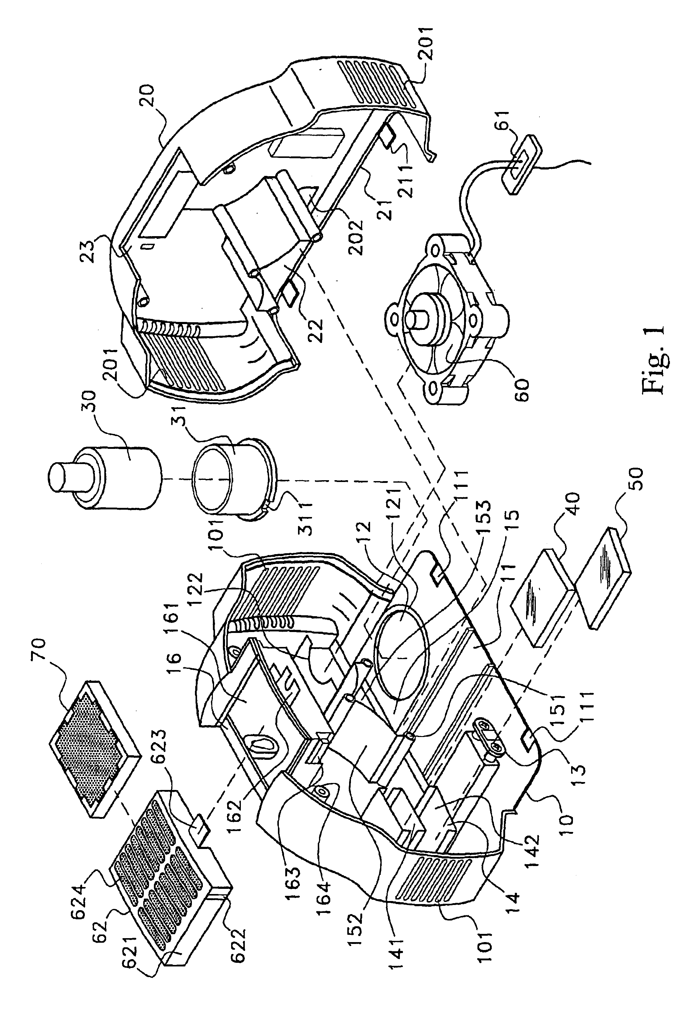 Apparatus for generating the air condition resembling the air environment in a forest