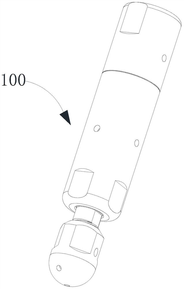 Ultrahigh-pressure water jet cleaning spray head