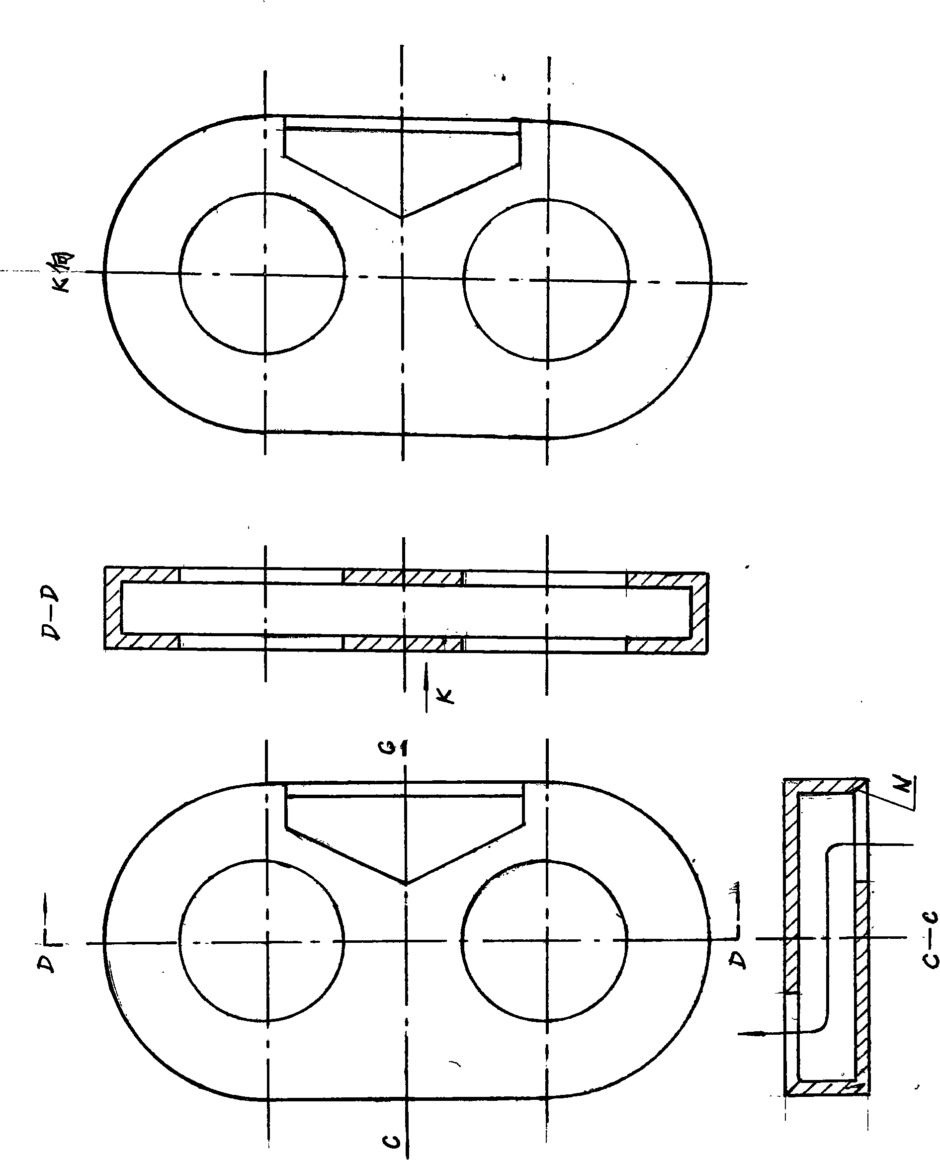 Multilevel inner series dual supercharging double-circular-arc gear pump