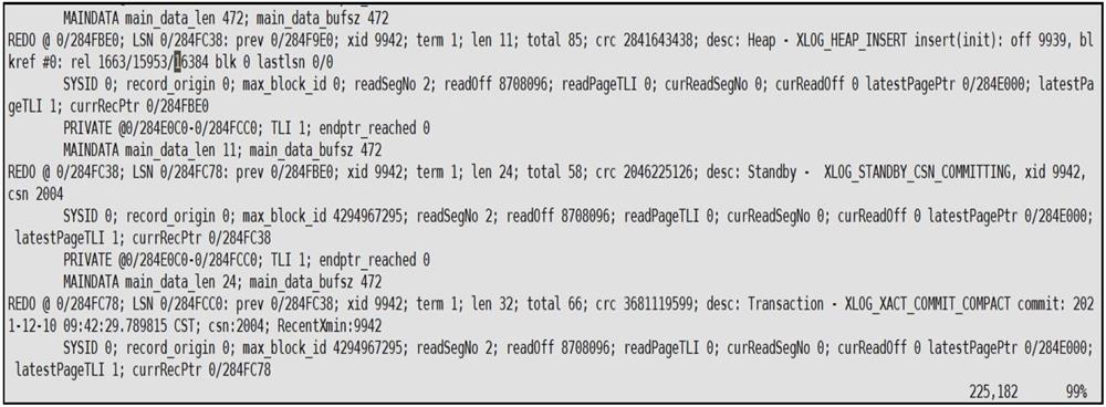 Method for quickly maintaining data consistency between slave and host in master-slave replication mode of OpenGauss database