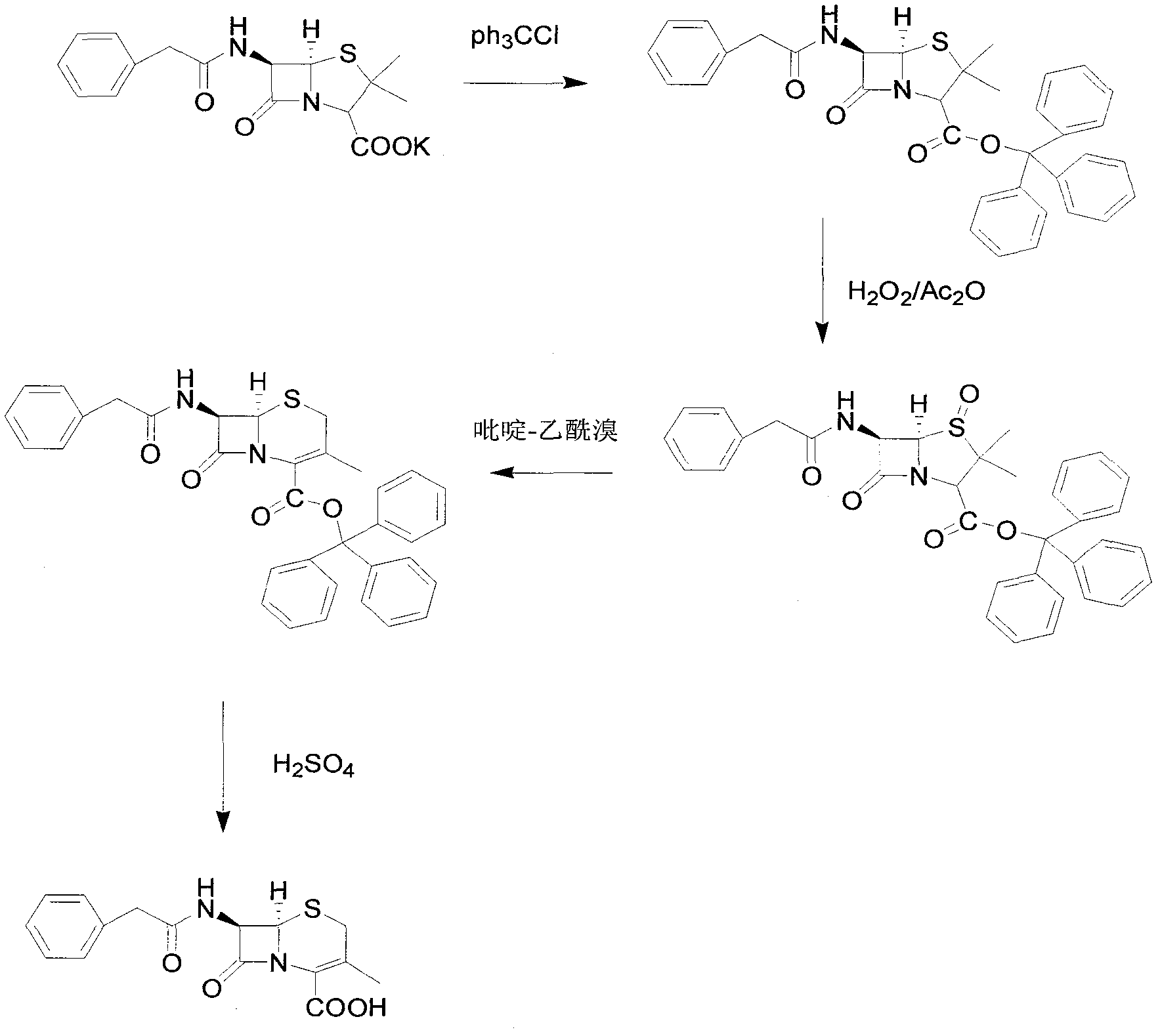 Preparation method of 7-aminodeacetoxy cephalosporanic acid