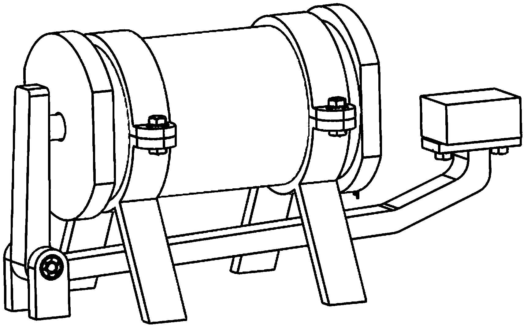 Columnar giant magnetostrictive telescopic energy harvester