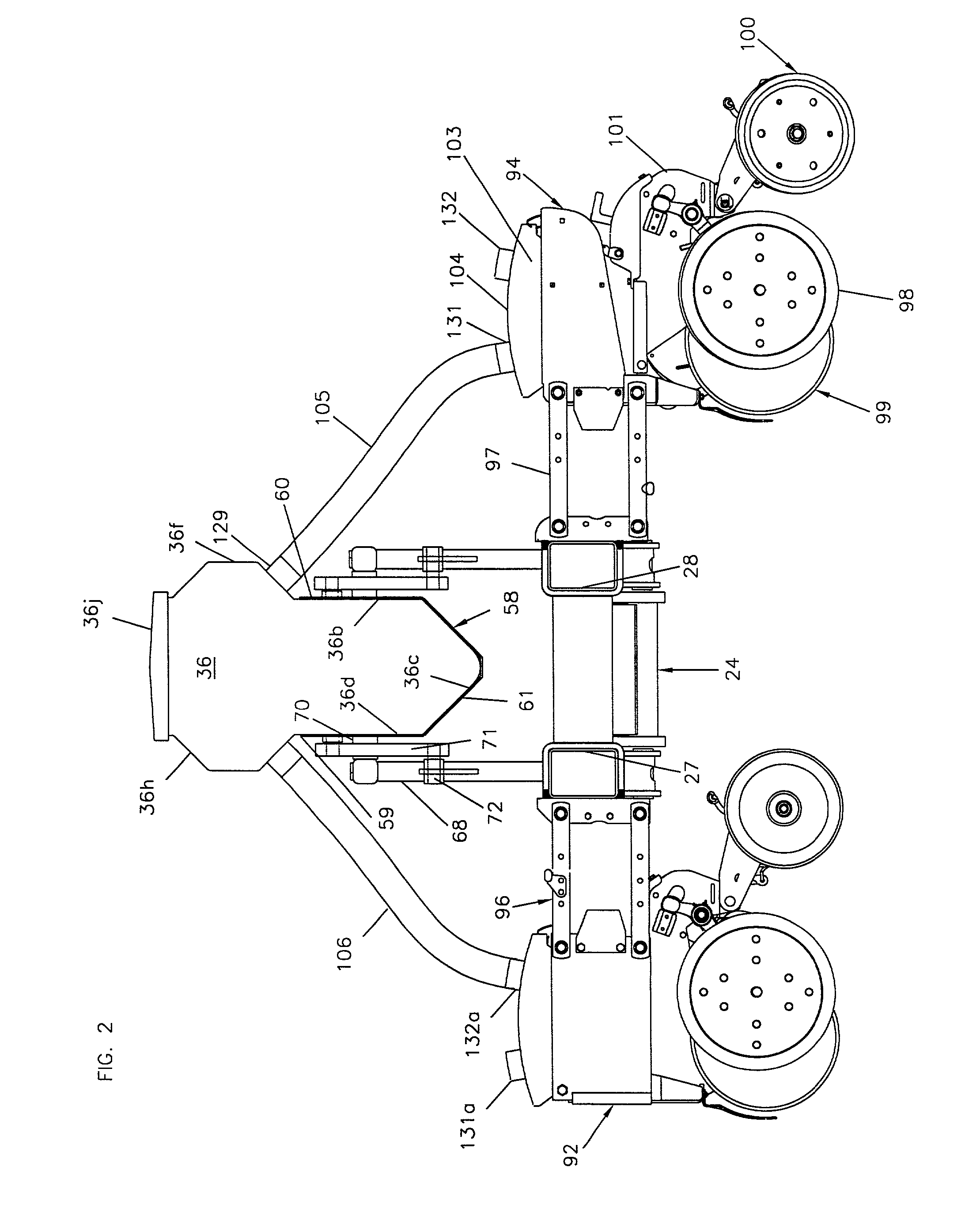 Centralized seed distribution system for planter
