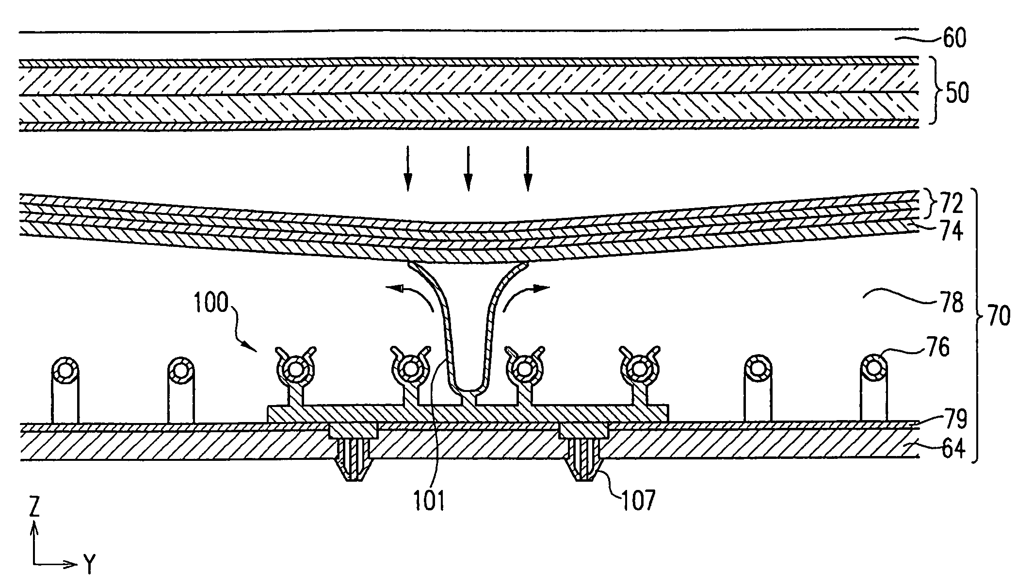 Backlight assembly with supporting member and display device having the same
