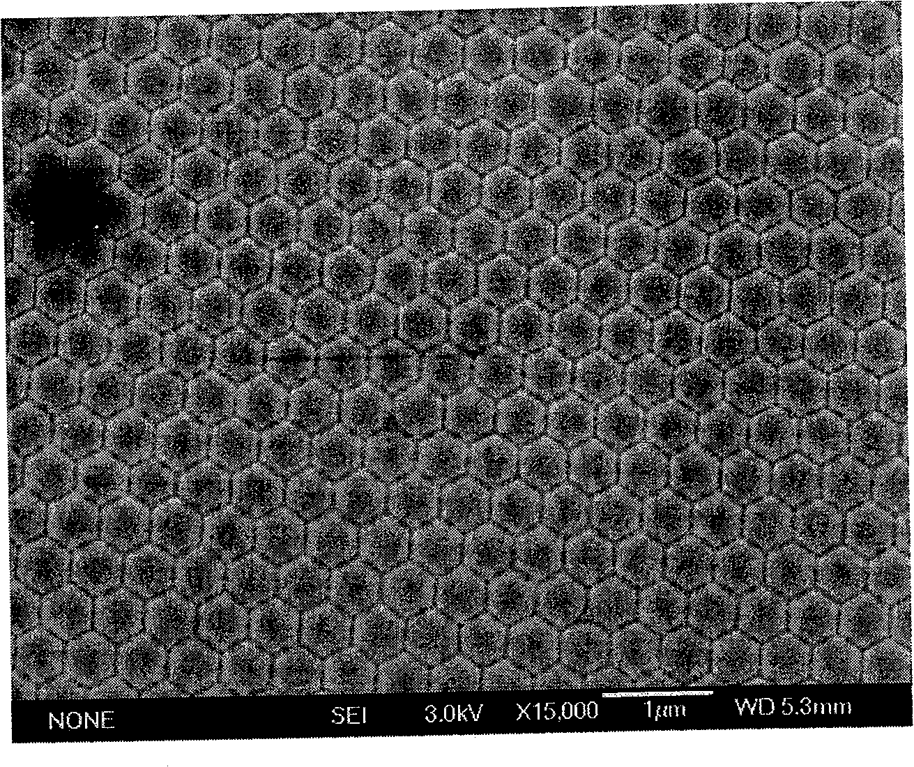 Polymer colloid photon crystal film with photon band-gap position at near infrared region and its preparing method and use