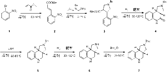 Synthesis method of (3aS, 9bR)-tert-butyl-3,3 a, 4,5-tetrahydro-pyrrolo [3,4-c] quinolin-2 (9bH) ester