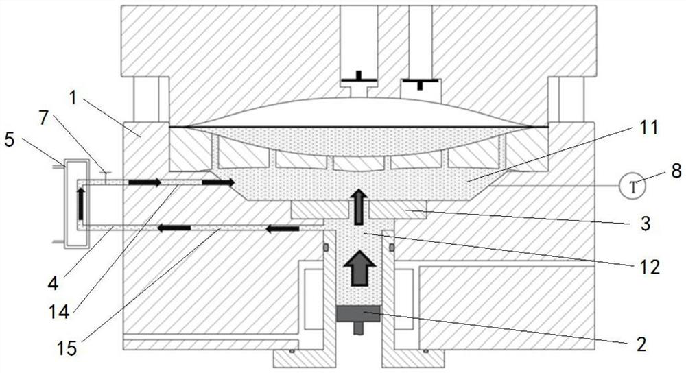 Hydraulic oil temperature control structure of high-pressure diaphragm compressor