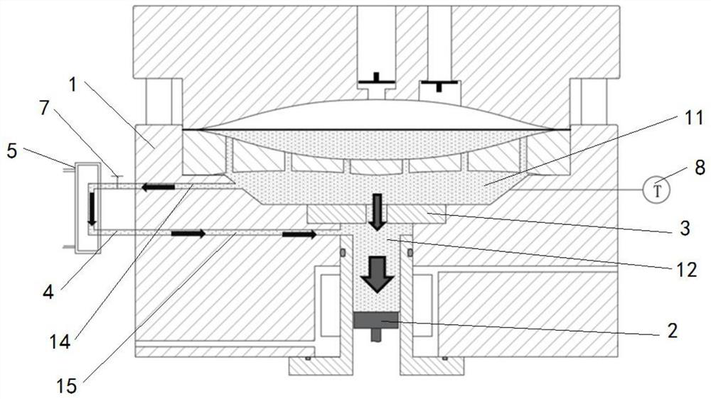 Hydraulic oil temperature control structure of high-pressure diaphragm compressor