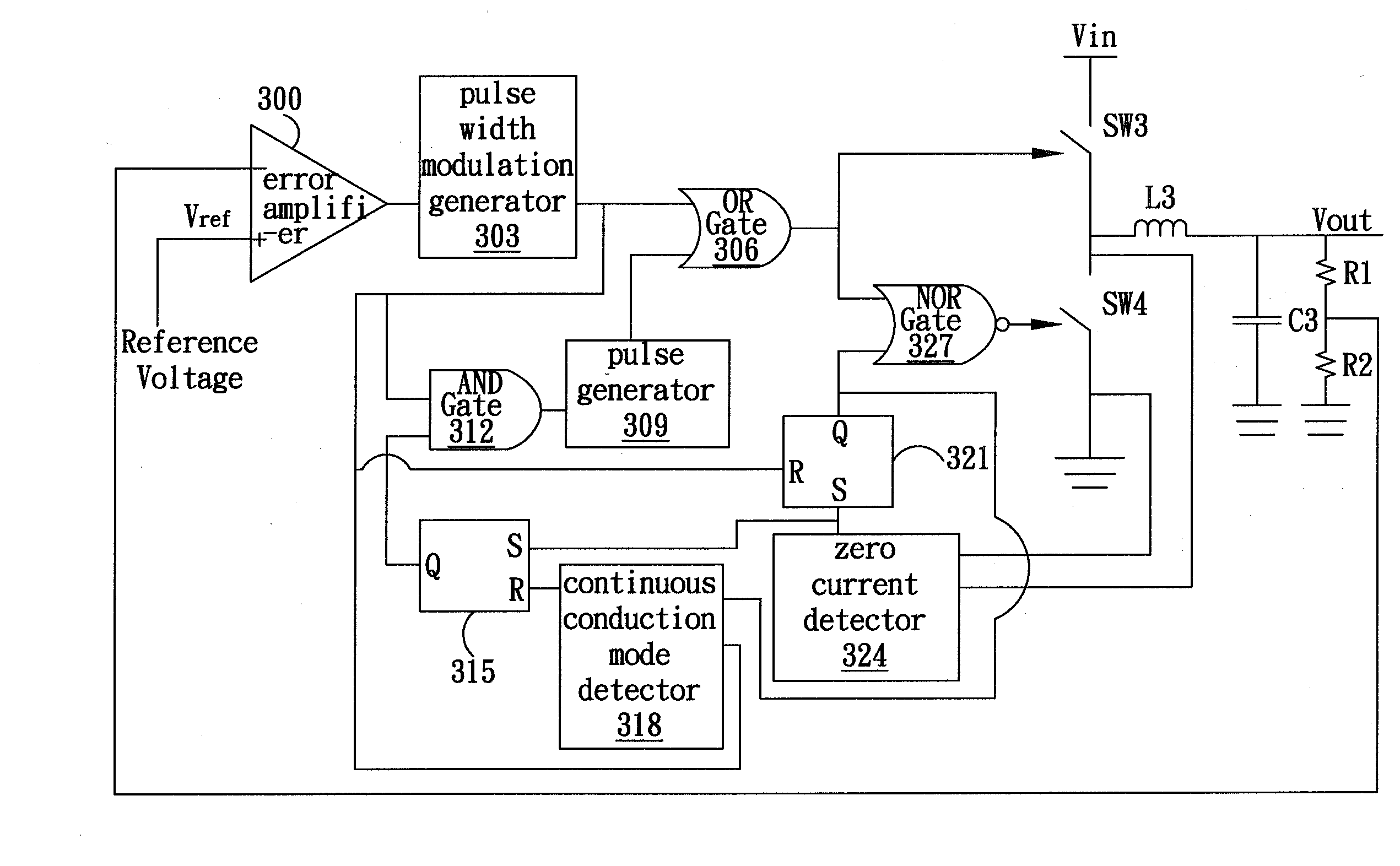 Pulse width modulation regulator system with automatically switching pulse skipping mode